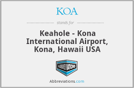 Maybe you would like to learn more about one of these? What Is The Abbreviation For Keahole Kona International Airport Kona Hawaii Usa