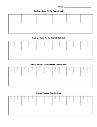 See how the inch mark is longer than the half inch mark? Teaching Kids How To Read A Ruler To The Nearest Quarter Inch Tpt