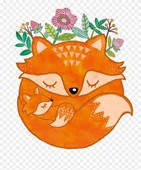 This design is intended for sublimation application, not vinyl cutting. Baby Mother Animal Fox Woodland Creature Cute Mom And Baby Fox Clipart Png Download 5332924 Pinclipart
