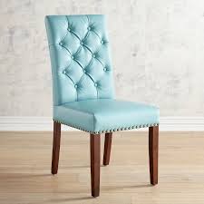 Hudson Aqua Blue Dining Chair With Walnut Brown Wood Blue Dining Chair Green Dining Chairs House Of Turquoise