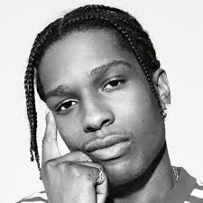 Black And White Braids Men Center Parted Cornrows Braidedhairstylesart Asap Rocky Braids Asap Rocky Hair Cool Braid Hairstyles