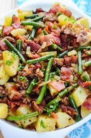 Southern Sausage Potatoes Green Beans Recipe Sausage Potatoes Green Beans Green Beans Sausage Potatoes