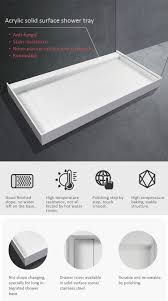 A range of sizes and waste configurations are available. Customize White Corian Solid Surface Shower Tray China Corian Shower Tray Solid Surface Shower Tray Made In China Com