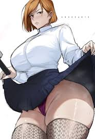 Rule 34 - 1girls Big Breasts Black Stockings Breasts Busty Collared Shirt  Erogearts Fat Ass Fat Thighs Hammer Holding Hammer Hourglass Figure Huge  Breasts Jujutsu Kaisen Kugisaki Nobara Large Breasts Light-skinned Female