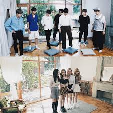 Txt in squid game #txt #tomorrow_x_together #squidgames . Arme On Twitter Bts And Blackpink Sit Together At Lunch Literally