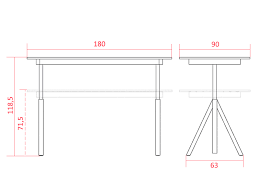 Vous pourrez faire de la place dans votre salle à manger lorsque vos invités en auront besoin et, dans le cas contraire. Table Works De String Avec Reglage En Hauteur Electrique