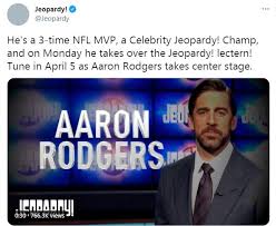 Oz, katie couric, and ken jennings. Aaron Rodgers Remembers Alex Trebek Says Jeopardy Guest Hosting Will Be Honor Of A Lifetime