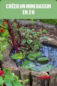 creer un mini bassin en 2 heures chrono jardin d eau amenagement jardin bassin jardins