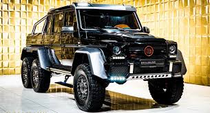 Pickup design envisioned a wild concept for a carbon fiber 6x6 safety truck. Mercedes Benz G63 Amg 6x6 By Brabus Has 700 Hp 1 Million Price Tag Carscoops