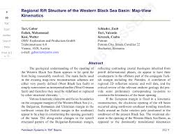 PDF) Regional Rift Structure of the Western Black Sea Basin: Map-View  Kinematics