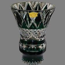 Check spelling or type a new query. Val Saint Lambert Kristallen Vaas Smaragd Groen Art Deco