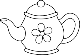This teapot coloring book pack is a perfect way to keep little ones entertained during your event, or send these adorable coloring activities home as tea time party favors. Teapot Clipart Line Drawing 522 Tea Pots Free Printable Clip Art Coloring Pages