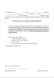 L'arrivo in gazzetta ufficiale dello stato di emergenza fino al 31 gennaio è previsto per la giornata di giovedì 8 ottobre 2020 e la scadenza del dpcm in vigore alla mezzanotte di mercoledì ha portato il governo ad adottare una misura di. Autocertificazione Lombardia Ottobre 2020 Ecco Il Nuovo Modulo Da Scaricare Prima Milano Ovest