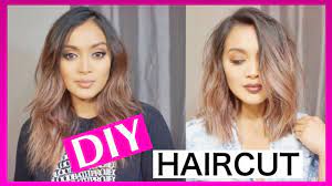 How To Cut Your Own Hair Short And Straight Youtube
