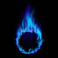 Blue Ring Of Fire Illustration On Black Background For Design Ad Fire Ring Blue Illustration Design Blue Rings Blur Photo Background Illustration