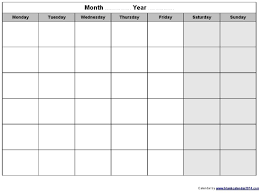 Remarkable Empty Calendar Template Monday Start In 2020 Monthly Calendar Printable Blank Weekly Calendar Blank Calendar