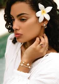 Lotus Tennis Armband, Vergoldeter Schmuck