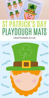 St Patrick S Day Playdough Mats Free Printable Playdough Mats Preschool Activities Printable Playdough