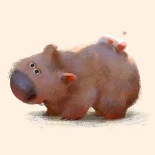 Artstation Wombat Lynn Chen Wombat Character Design Cartoon Illustration
