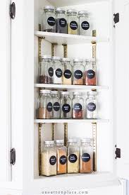 baking cabinet organization & spice