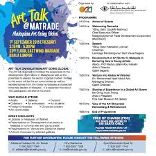 Lembaga pembangunan seni visual negara. The Art Talk Matrade Malaysian Art Going Global 1 September 2015 Tuesday Azman Nor