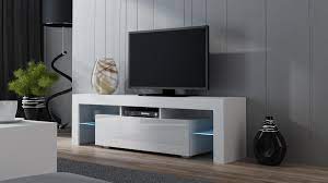 Curved tv, oled tv, 4k hd tv Milano 160 White Modern Tv Cabinet Living Room Tv Stand Tv Console Table Ebay