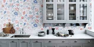 Avec un bon choix de papier peint, on. Papier Peint Dans La Cuisine Tous Nos Conseils Pour L Adopter Marie Claire