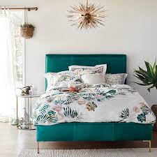 This beautiful bedroom gets its teal accents from the more muted tone used on the bedsheets and throw pillows. Teal Bedroom Ideas Houzz Uk