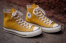 Black And Yellow Converse Chuck Taylors Mustard Converse Yellow Converse Cute Shoes Chuck Taylors