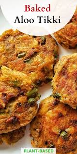 Baked Aloo Tikki Recipe Recipe Aloo Tikki Recipe Indian Snack Recipes Healthy Indian Snacks
