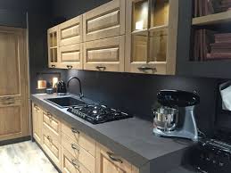 black kitchen countertop