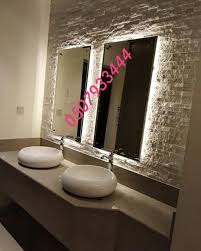 صور مغاسل حديثة lighted bathroom mirror bathroom mirror mirror