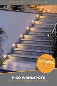 Piko S Led Recessed Wall Light Outside Ip65 Stair Light Stainless Steel 230v Warm White Light In 2020 Treppe Aussentreppe Treppenbeleuchtung