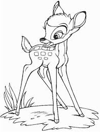 Leuke kleurplaat van bambi het hertje. Kids N Fun 16 Kleurplaten Van Bambi