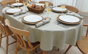 Use a marker and trace an exact outline of your oval table. Dining Room Tablecloth Pasteurinstituteindia Com