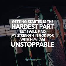 Fitness Quotes For Christians Motivational Workout Tips Getting Started Is The Hardest Part B Christian Fitness Motivation Christian Fitness Challenge Quotes