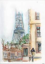 Sketch Of Paris Paris Wallpaper Paris Drawing Paris