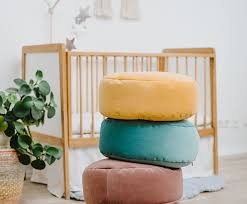 If space is at a premium in an apartment, opt for a floor cushion instead of an accent chair—both items are chic seats, but a cushion is more adaptable to small spaces. Dusty Rose Small Velvet Round Bean Bag Chair Toddler Nursery Floor Cushion Shop Cot And Cot Chairs Sofas Pinkoi