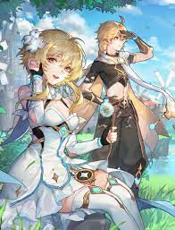 Genshinimpact, genshin impact, aether, lumine are the most prominent tags for this work posted on march 4th, 2021. Genshin Impact Image 3085178 Zerochan Anime Image Board