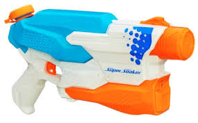 Tank capacity is 9 fluid ounces (0.26 liters). Hasbro A4841e24 Super Soaker Hydrostorm