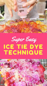 You could use multiple dyes for a tie dye style look or go with. Keep Cool This Summer With This Fun And Easy Ice Dye Technique Using Tulip Tie Dye Diy Tie Dye Techniques Ice Tie Dye Tie Dye Crafts