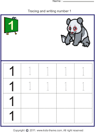 1 Panda Tracing Worksheets Preschool Preschool Number Worksheets Writing Numbers