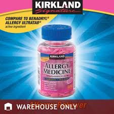 Kirkland Signature Allergy Medicine 25 Mg 600 Minitabs Allergy Medicine Allergies Benadryl