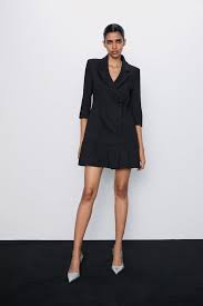 Pleated Blazer Dress Black Dresses Dresses Jumpsuits Woman Zara Canada Blazer Dress Fashion Blazer Fashion