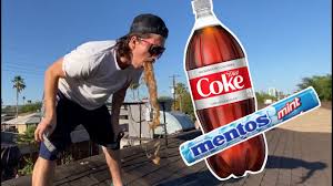 Diet Coke And Mentos Explosion In My Stomach Youtube