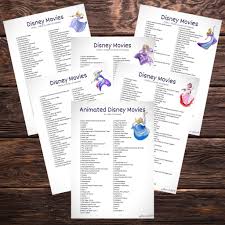 Starting in the 1930s with snow white and the seven dwarfs and continuing for nearly 100 years. Disney Movies Checklist To Track How Many Classics You Ve Seen Moms Collab