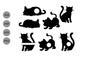 Download Papercraft Templates Cut Cat Svg File Cat Svg File For Cricut Machine 0014 Svg File Cat Sticker Svg Cut File Lovely Cat Silhouette Svg File