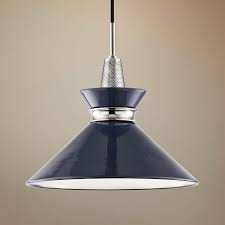 Mitzi Kiki 14 Wide Navy Blue Modern Pendant Light 47j50 Lamps Plus