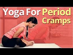 Some women struggle with period issues every month; Yoga For Period Cramp Relief Menstrual Cramp Easy Yoga Workout For Period Pain Menstrual Pain Youtube