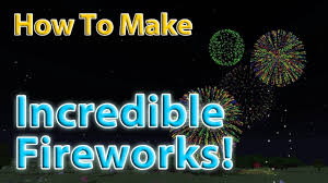 You can find out this duration by looking at the tooltip of the item under the term flight duration. to make this more advanced minecraft rocket with a red burst, you will need the following materials to make the red star. Minecraft How To Make A Firework Rocket Display Elytra Rockets Youtube